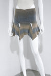 RUI segment dyeing lit low -waist short skirt RSS23KN05 dawn yellow and blue gradient